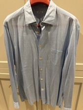 KITON Camicia Uomo Blu Chiaro