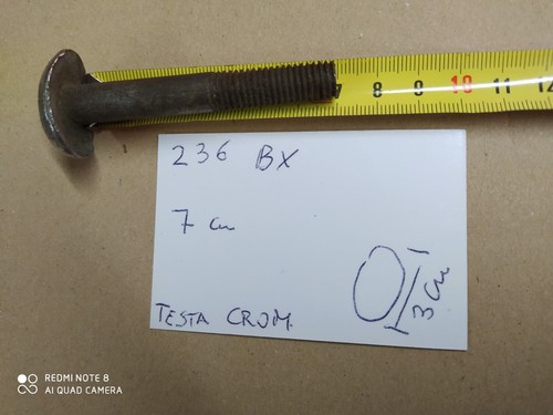 Bullone testa cromata - cromata, paraurti