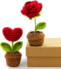 Regali per Donne All'Uncinetto, Fiori Di Compleanno per Famiglie, Amici, Collegh