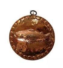 Antico stampo da torta in rame