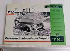DUMPER FM MULETTO SLANZI DVA MOTOREN DOPPIA TRAZIONE brochure Originale 