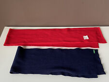 STOCK 2 SCIARPE BAMBINO IN MAGLIA BLU E ROSSA