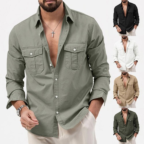 Camicia uomo cargo - , manica