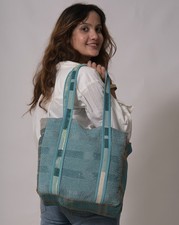 Borsa donna cotone Kantha tote