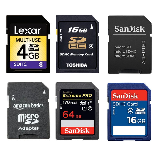 Scheda 16 64 gb - sd, e