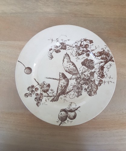 Ancien plat rond terre fer - ancien,