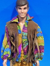 Barbie Live Action Ken 1971 Bambola Mattel Vintage in Moda Hippie Originale 🔵