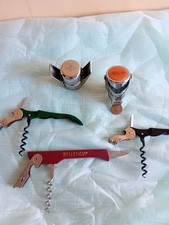 Lotto Tappo Martini + Tappo Varaschin + 3 Levatappi Cavatappi