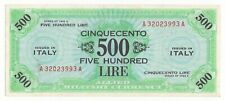 500 AM LIRE SERIE 1943 A