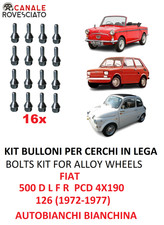 16 bulloni fiat 500 d l f r