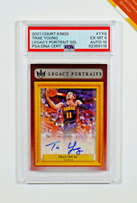 Panini Court Kings PSA 6 Trae Young #TYG Legacy Ritratto Auto 2021 Inglese /99