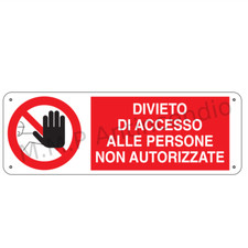 Cartello Segnaletico Divieto