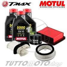 KIT TAGLIANDO YAMAHA TMAX 530 2012 2013 2014 2015 2016 OLIO MOTUL FILTRI T-MAX