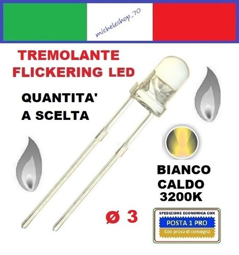 Diodo led tremolante diametro - diodo,