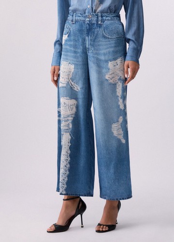 Liu denim pantaloni flare - -,