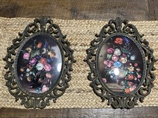 Set 2 stampe floreali ornate