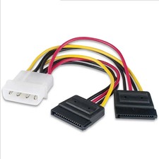 Molex 4 Pin to 2 x SATA Serial