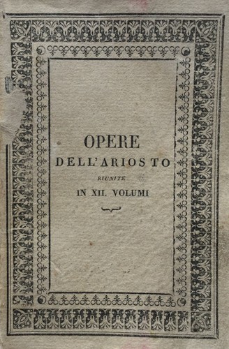 Orlando furioso tomo - l'orlando,
