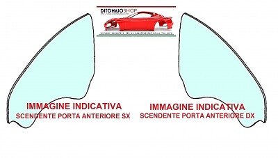 Vetro scendente chiaro sx - vetro,