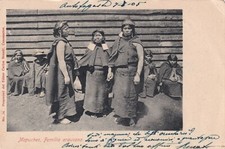 CILE - Costumbres chilenas, Mapuches Familia Araucana 1905 Cartolina Ed.Brandt