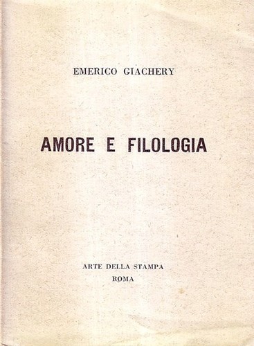 Emerico giachery amore e - -,