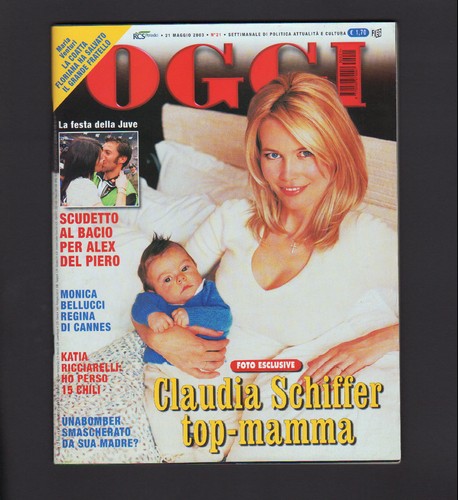 Oggi 2003 claudia schiffer - oggi, 21/2003