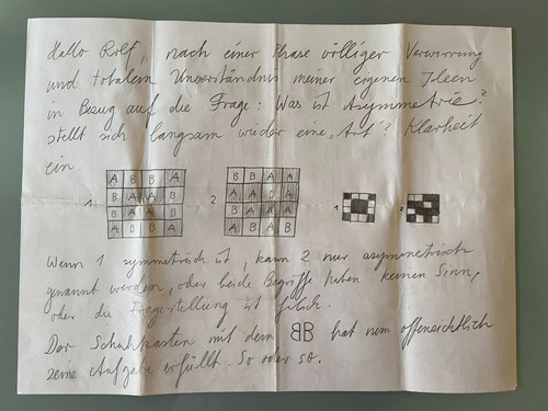 Penck lettera monumentale con - lettera,