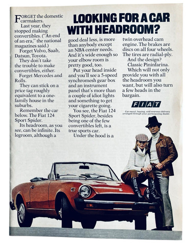 Pubblicità fiat 124 - fiat,