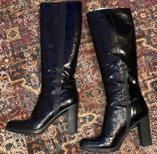 STIVALE PRADA DA DONNA CON TACCO NERO NUMERO 37,5 CM ORIGINALE CON SCATOLA