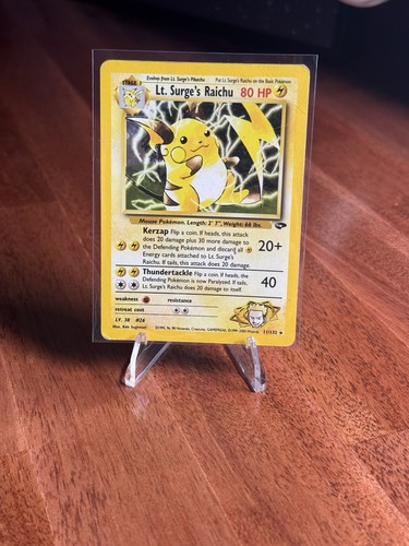 Surge raichu 11 132 rara - surge's, 11/132