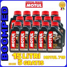 Lubrificante Motore Moto 2 tempi 100% sintetico MOTUL 710 2T JASO FD 15 L 15MO01