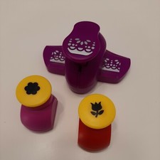 Fustella  perforatore a Leva a mano per Carta Cartoncino  Stoffa Lotto  3pz 