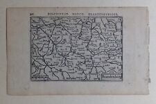 Antica Cartina geografica Brandenburg Postdam Berlino Germania Bertius 1602