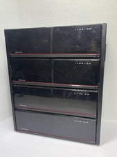 Laserline 48 CD Compact Disc Storage Case Holder Tower Drop Down Doors Wall