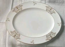 Ginori Oscar De La Renta piatto da portata piatto "Duchessa Grisaille Gold" 39 cm