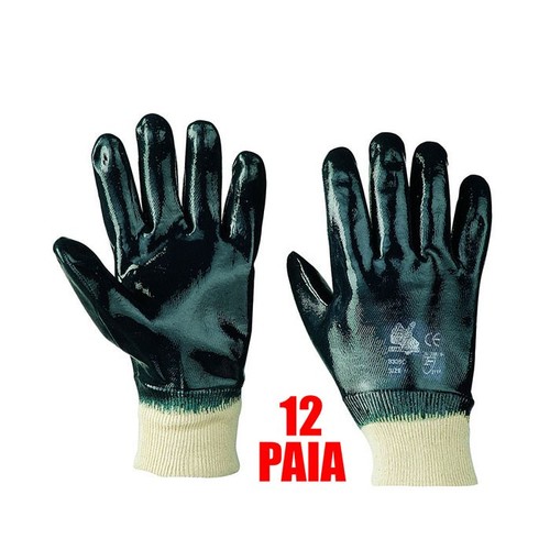 Paia guanti nbr blu polso - -,