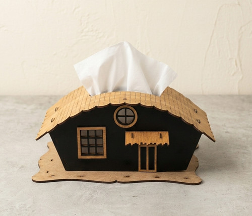 Handmade wooden tissue - wooden, box