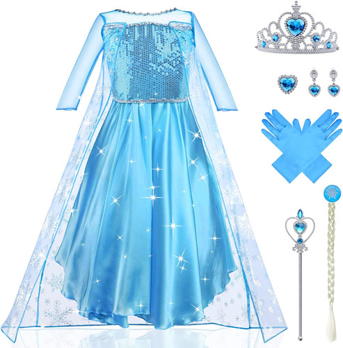 Vestito elsa set costume - vestito,