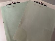 CUNARD LINE R.M.S. NAVE SHIP CARINTHIA carta intestata