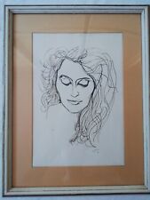 Stampa Litografia* "Volto di donna", Renato Guttuso (1911-1987) firmato, Vintage