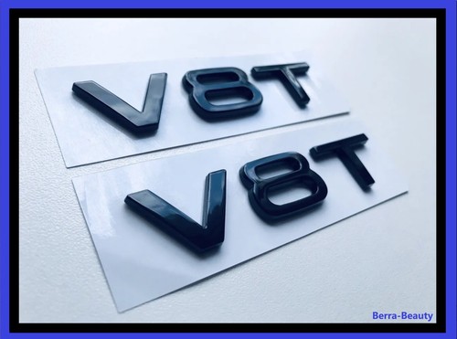 Emblema v8t nero lucido - emblema,