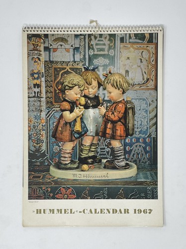 Calendario hummel 1967 vintage - calendario,