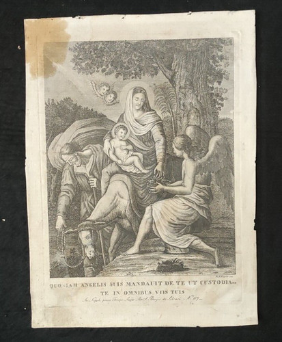 Sacra famiglia incisione - sacra,