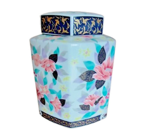 Vaso giapponese esagonale - vaso, con
