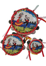 Tamburello siciliano in pelle e legno vari modelli made in italy