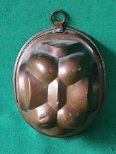 VECCHIA FORMA IN RAME BUDINO BUDINIERA FORMELLA DOLCI STAMPO ANTICO. DB54