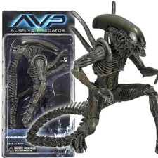 NECA Aliens Warrior Alien vs Predator AVP Modellino Nero 7" Serie 1:12 7