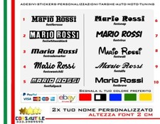 Nome e cognome adesivo