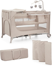 Kinderkraft JOY 2 ACC, Lettino Da Viaggio 3 in 1, Lettini per Neonati, Lettino p