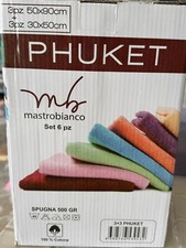 Set 6 asciugamani 100% cotone